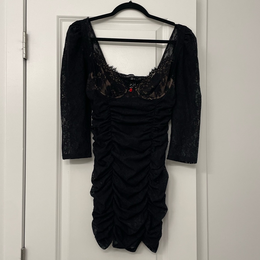 Black lace for love and lemons dress